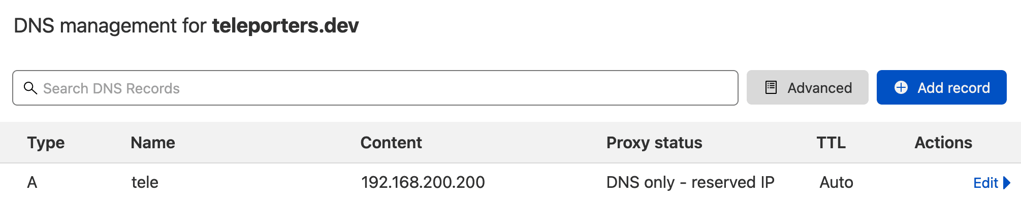 Configure DNS